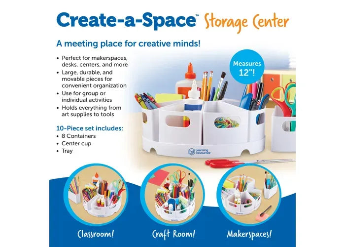 Learning Resources Create-a-Space ™ Storage Center - White