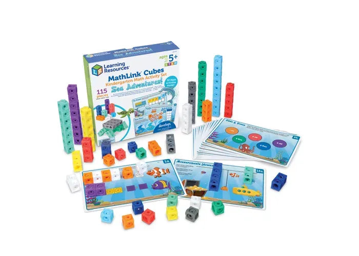 Learning Resources MathLink ® Cubes Kindergarten Math Activity Set: Sea Adventure!