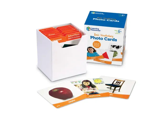 Learning Resources Basic Vocabulary Photo Cards Set