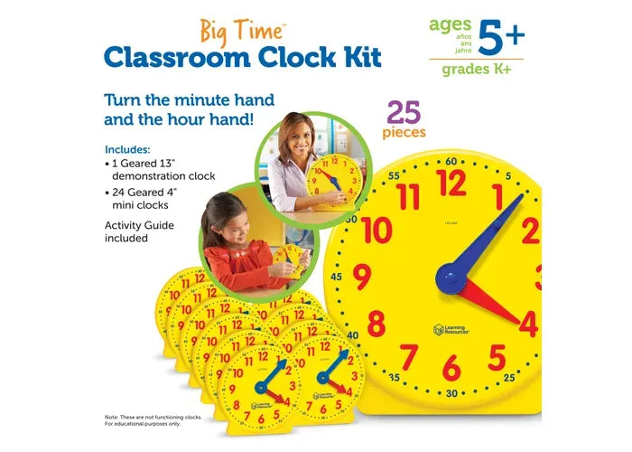 Learning Resources Big Time ™ Classroom Clock Kit
