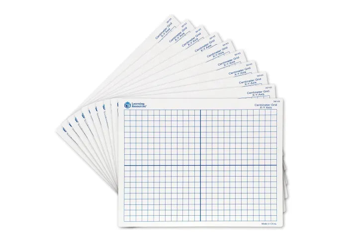 Learning Resources Double-Sided Dry-Erase Mats, Set of 10