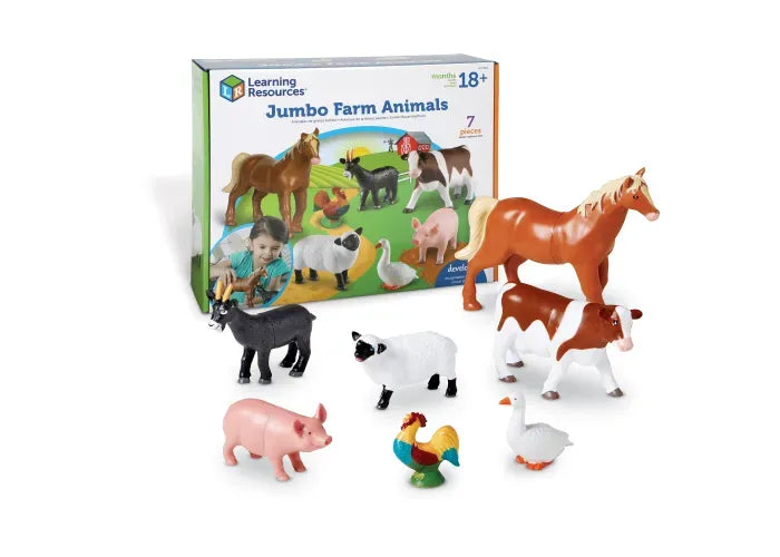 Learning Resources Jumbo Farm Animals