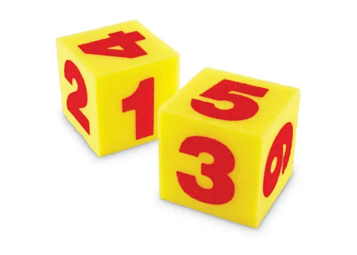 Learning Resources Giant Soft Number Cubes, Set of 2