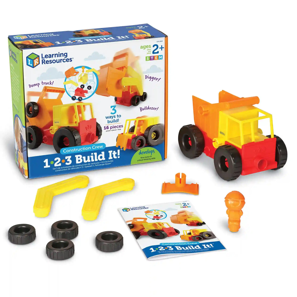 Learning Resources 1-2-3 Build It! ™ Construction Crew