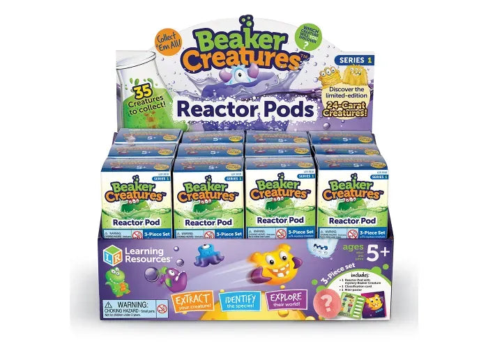 Learning Resources Beaker Creatures ® 24-Pack Reactor Pods, Series 1