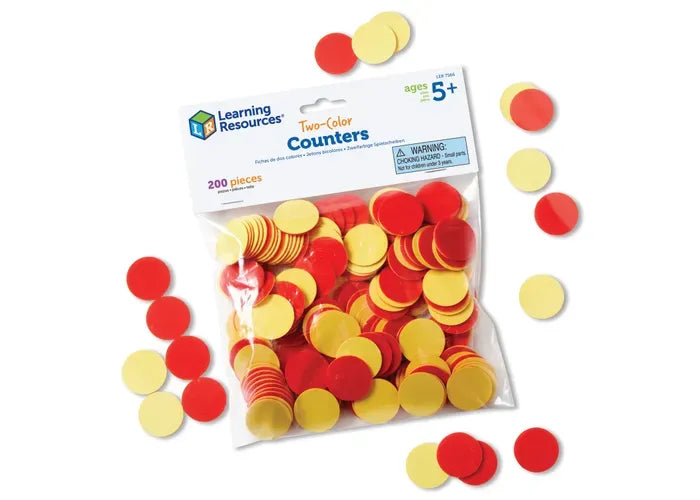 Learning Resources Red & Yellow Counters, Set of 200