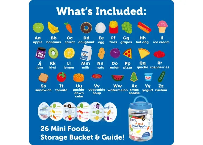 Learning Resources A to Z Mini Foods