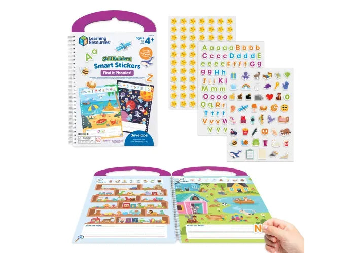 Learning Resources Skill Builders! Smart Stickers - Find It Phonics