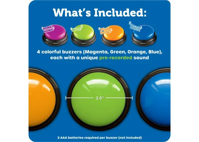 Learning Resources Answer Buzzers, Set of 4