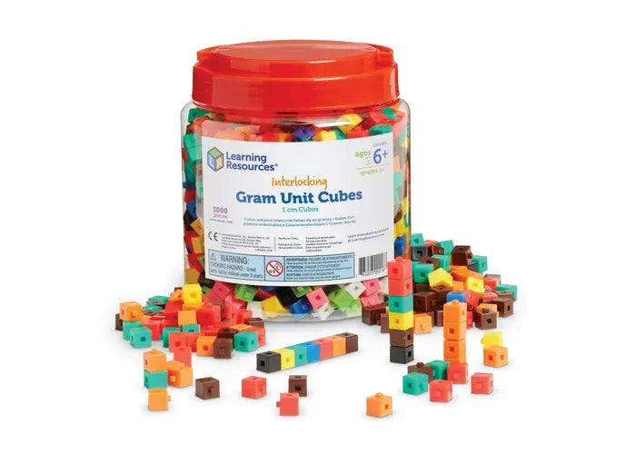 Learning Resources Interlocking Centimeter Cubes, Set of 1000