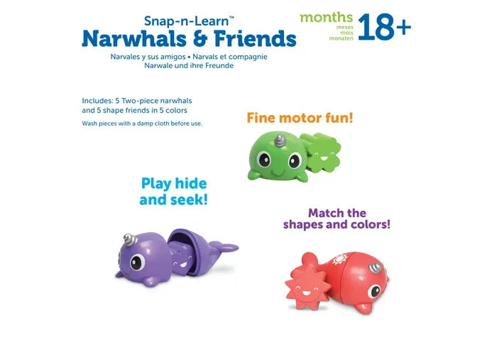Learning Resources Snap-n-Learn ™ Narwhals and Friends