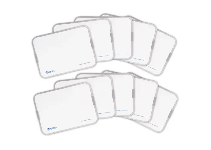 Learning Resources Magnetic Double-Sided Dry-Erase Boards, Set of 10