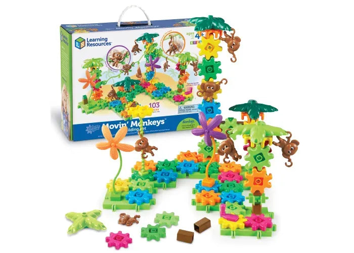 Learning Resources Gears! Gears! Gears! ® Movin' Monkeys ™ Building Set
