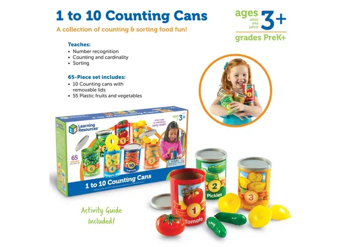 Learning Resources 1 to 10 Counting Cans