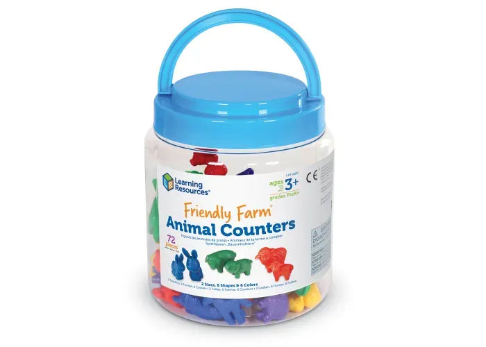 Learning Resources Friendly Farm ® Animal Counters, Set of 72