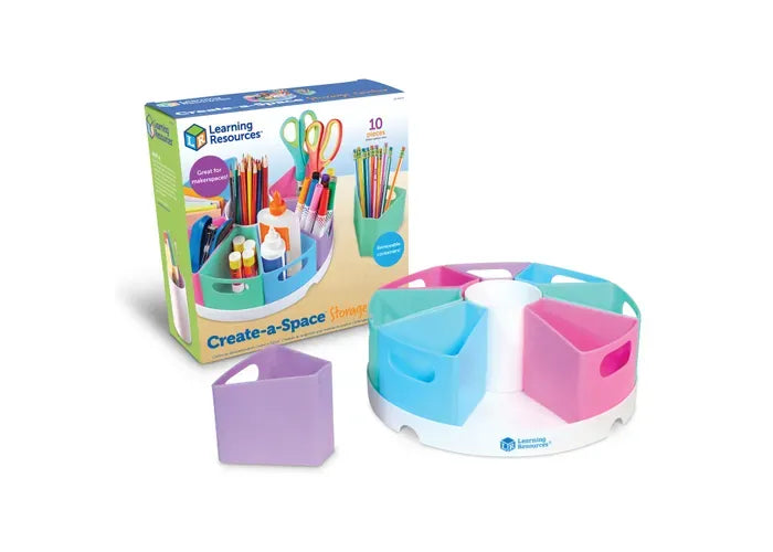 Learning Resources Create-a-Space ™ Storage Center - Pastel