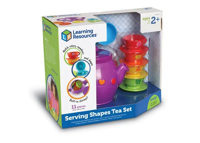 Learning Resources Serving Shapes Tea Set