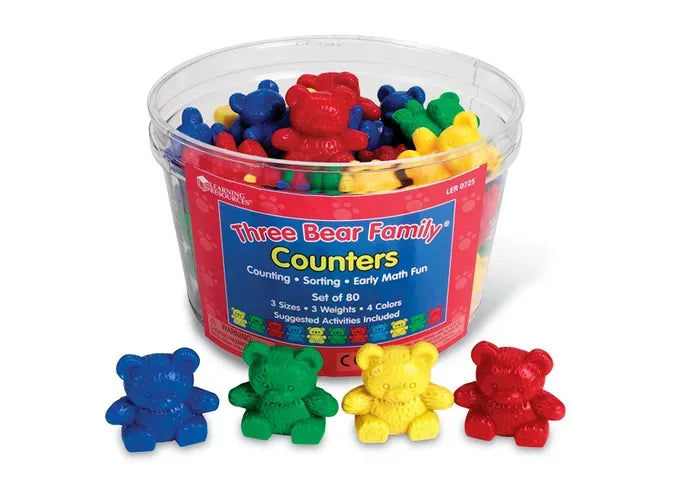 Learning Resources Three Bear Family ® Counters, Set of 80