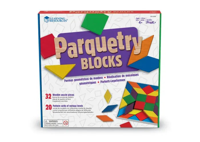 Learning Resources Parquetry Blocks & Cards Set