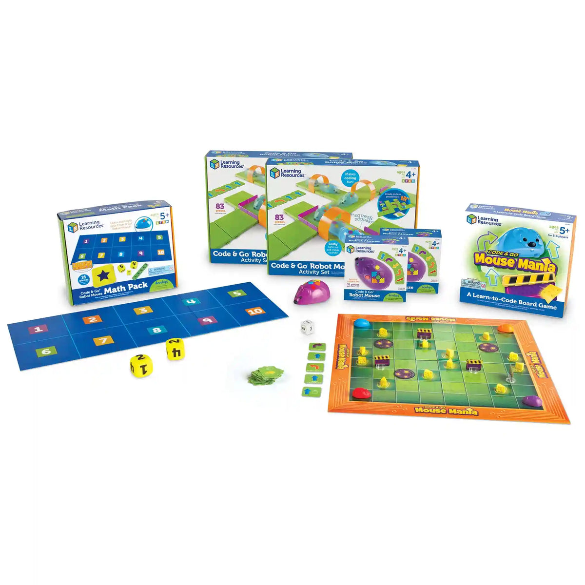 Learning Resources Code & Go ® Robot Mouse Classroom Set