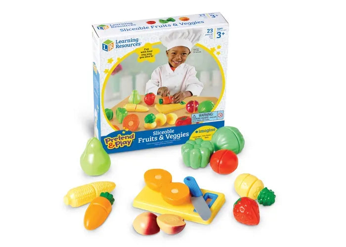 Learning Resources Pretend & Play ® Sliceable Fruits & Veggies
