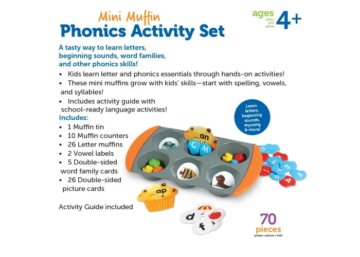 Learning Resources Mini Muffin Phonics Activity Set