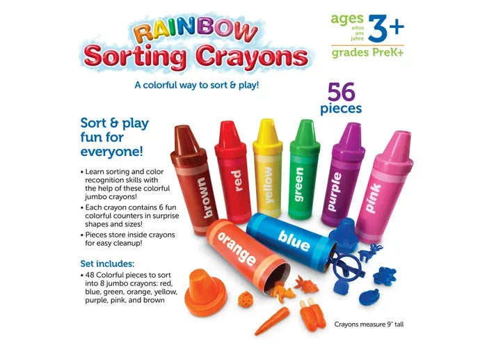 Learning Resources Rainbow Sorting Crayons