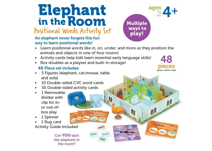 Learning Resources Elephant In The Room Positional Word Activity