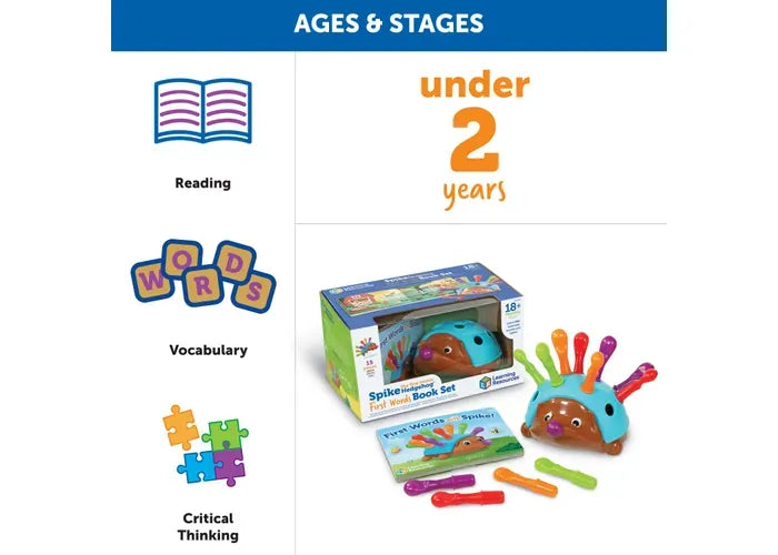 Learning Resources Spike the Fine Motor Hedgehog ® First Words