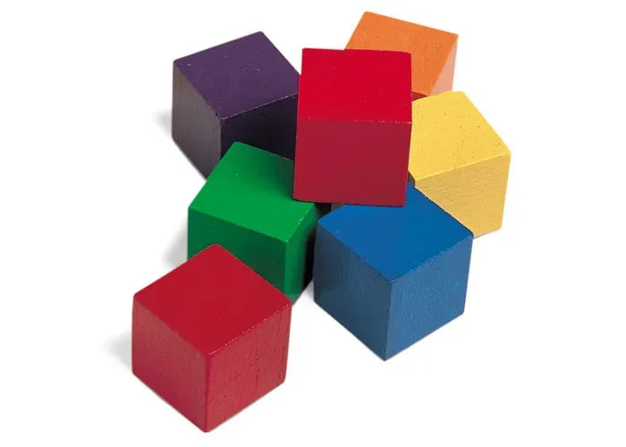 Learning Resources Wooden Color Cubes, Set of 102