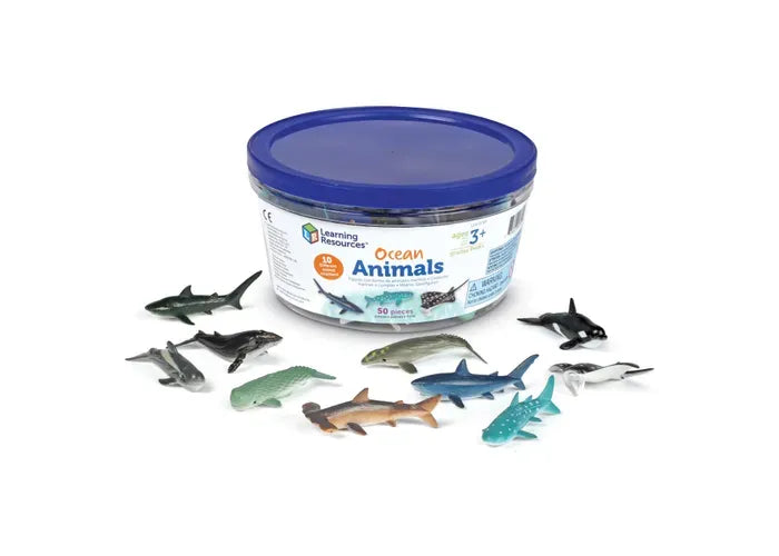 Learning Resources Ocean Animals Counters, Set of 50
