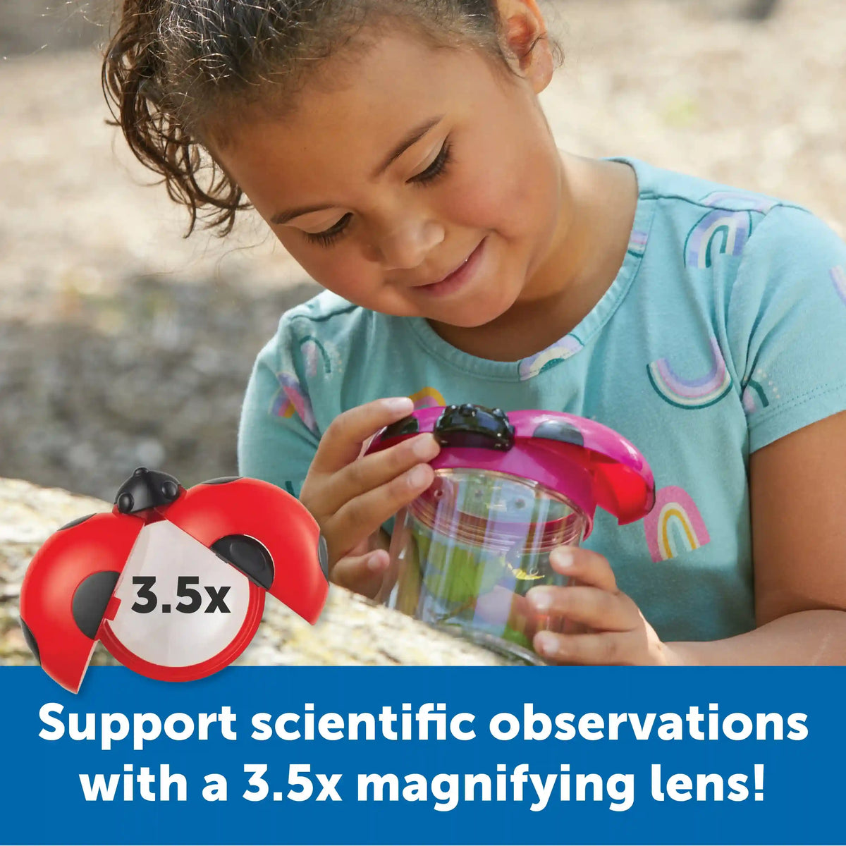 Learning Resources Primary Science ® Big View Bug Jars, Set of 6