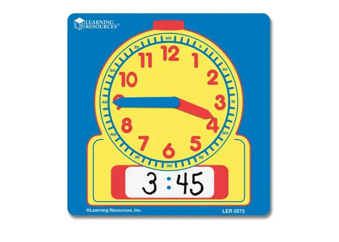 Learning Resources Write & Wipe Student Clocks, Set of 10