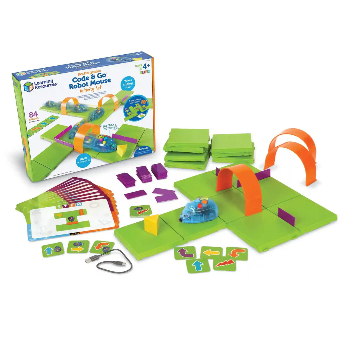 Learning Resources Rechargeable Code & Go ® Mouse Activity Set