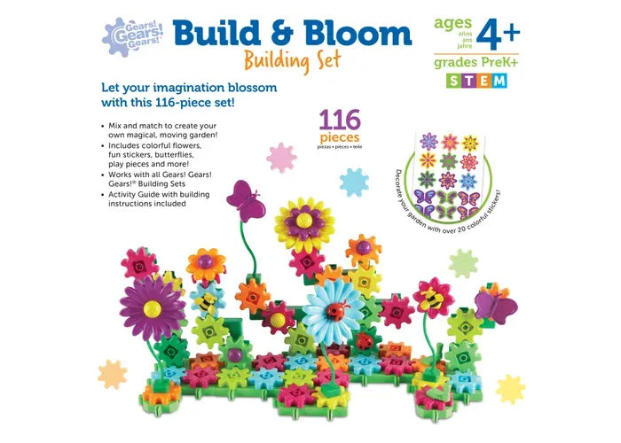 Learning Resources Gears! Gears! Gears! ® Build & Bloom Building Set