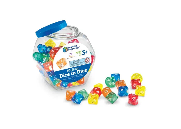 Learning Resources Ten-Sided Dice in Dice